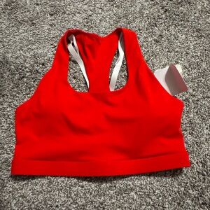 Fabletics Red Racerback Sports Bra